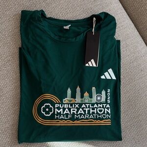 Adidas Dark Green Atlanta Marathon Long Sleeve Tee